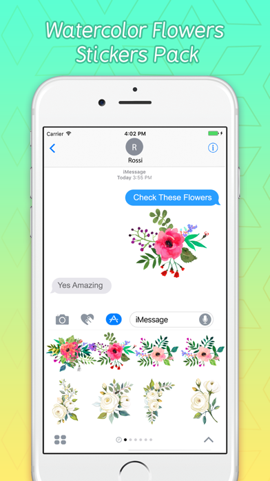 How to cancel & delete Watercolor Bouquets Stickers from iphone & ipad 4