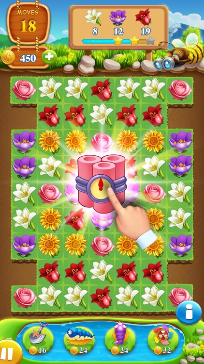 Blossom Pop -Swipe flower