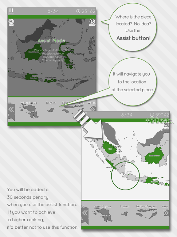 Screenshot #6 pour Indonesia Map Puzzle