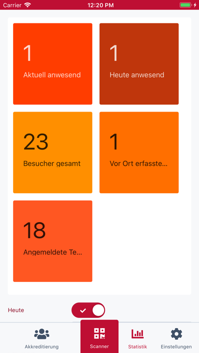 vivenio Checkin Screenshot