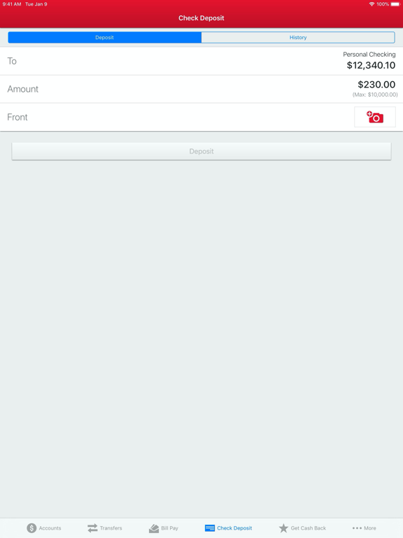 RIAFCU Mobile Banking iPad screenshot 7 - Finance app