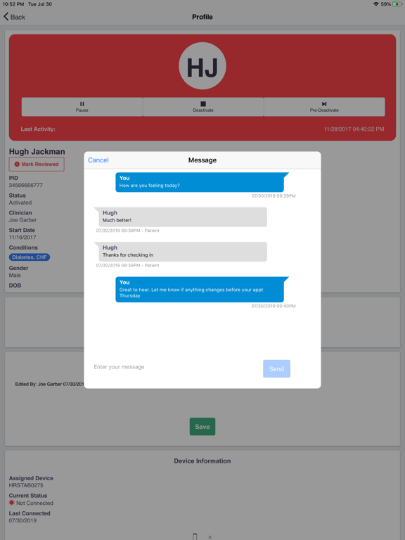 ClinicianConnect Mobile iPad screenshot 5 - Medical app