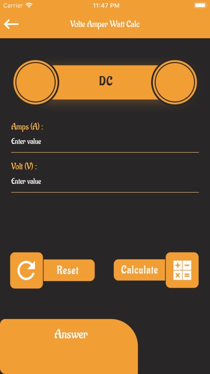 Volte Amper Waltt Calc