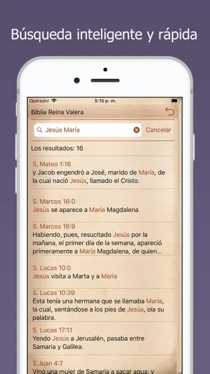 Captura de pantalla de La Biblia En Español Escritura en iPhone 3