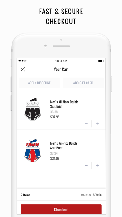 Tiger Underwear Screenshot
