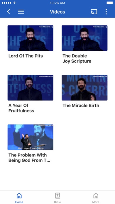 The Jonathan Cahn App iPhone screenshot 2 - Education app
