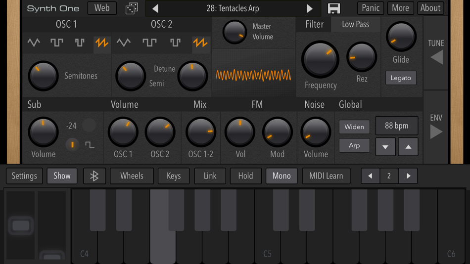 #4. AudioKit Synth One Synthesizer (iOS) 由: AudioKit Pro