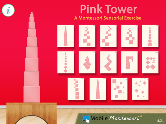 Pink Tower - Montessori Math iPad app afbeelding 1