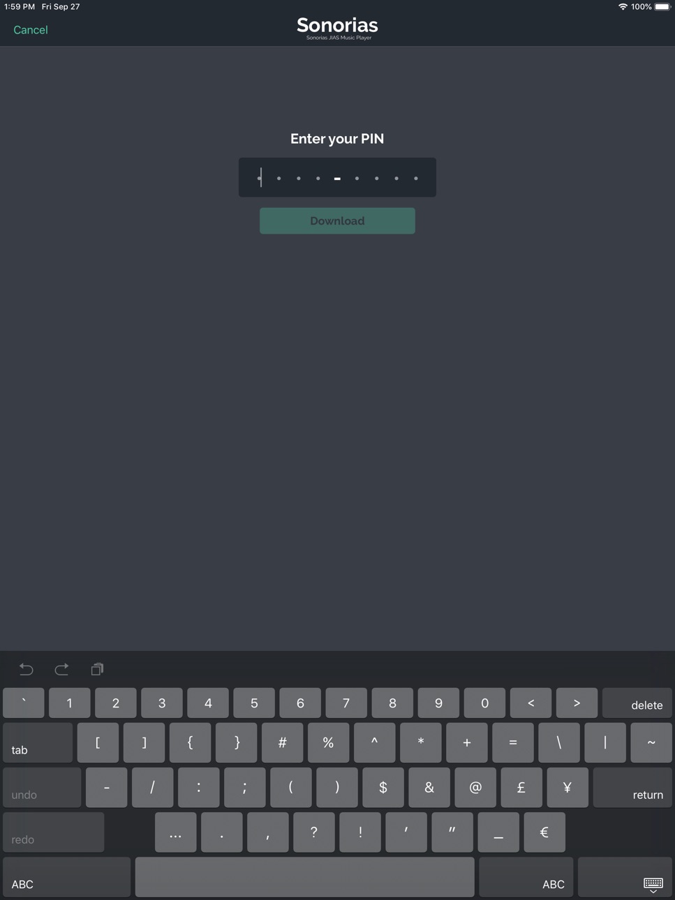iPad screenshot