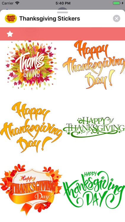 Thanksgiving Stickers