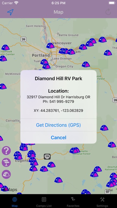 Screenshot #2 pour Oregon – Camping & RV spots