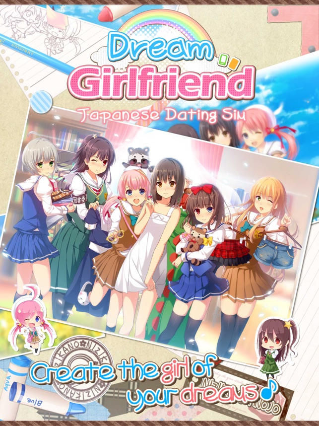 My Dream Girlfriend Free IOS Android Dressup Anime Gacha Dating