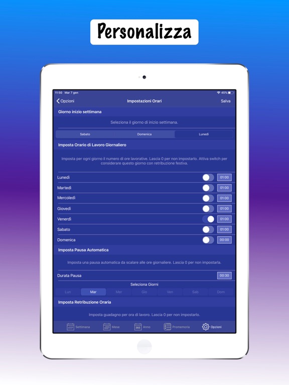 Register Schedules iPad screenshot 7 - Productivity app