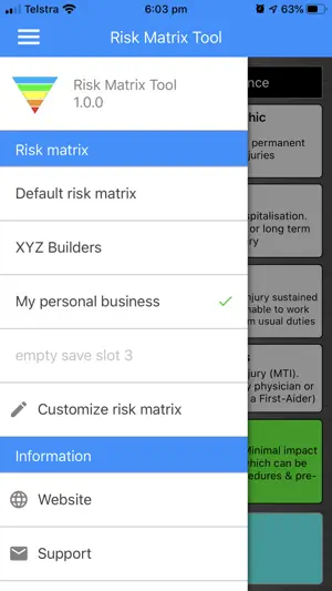 Risk Matrix Tool screenshot 2