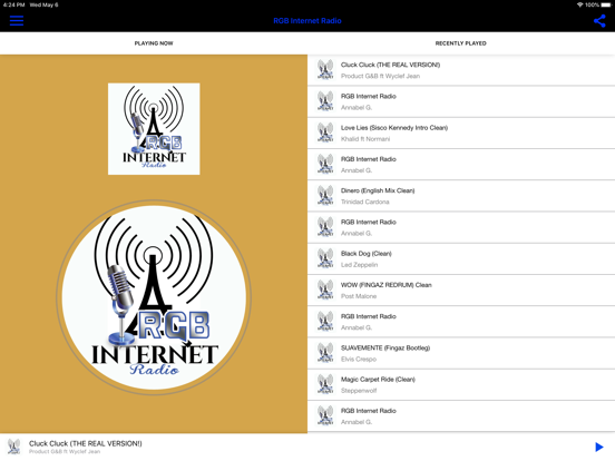RGB Internet Radio iPad screenshot 4 - Music app