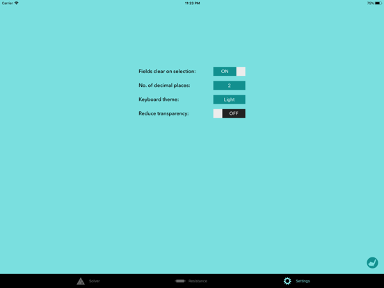 Ohmulator iPad screenshot 4 - Utilities app