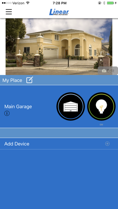 Linear Smart Garage Door Screenshot
