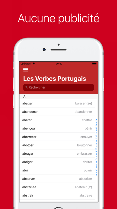 Screenshot #1 pour Les Verbes Portugais (Plus)