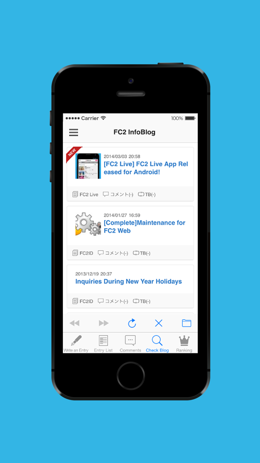 #2. FC2 Blog (iOS) 由: FC2,inc.
