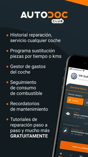 Captura de pantalla de AUTODOC CLUB-gestión De Coche en iPhone 1