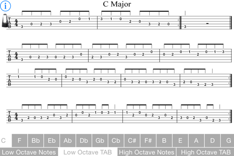 Major Scales Guitar screenshot 2