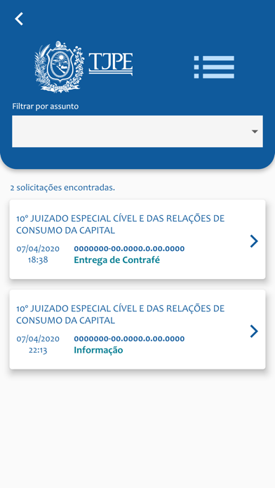 TJPE Atende iPhone screenshot 7 - Productivity app