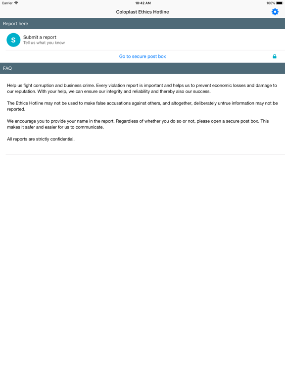 Screenshot #4 pour Coloplast Ethics Hotline