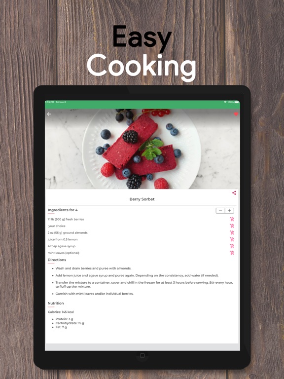 SuperFood - Healthy Recipes iPad screenshot 3 - Food & Drink app