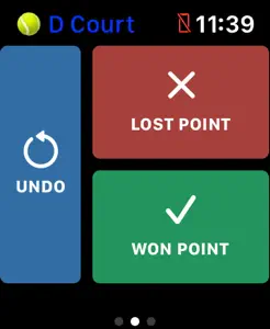 Easy Tennis Score Keeper screenshot #1 for Apple Watch