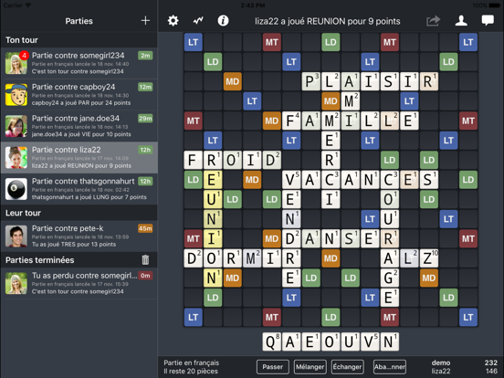 Screenshot #4 pour Wordfeud