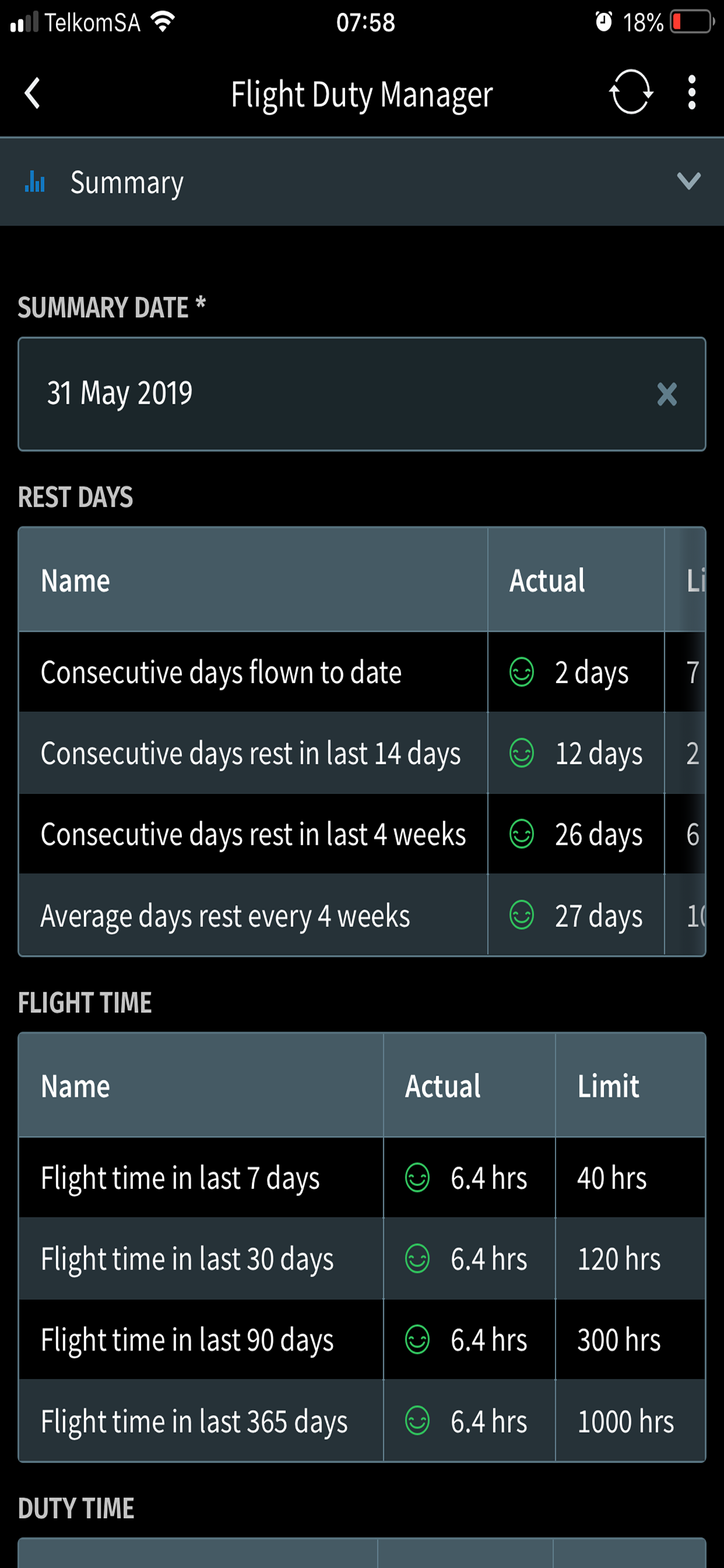 Flight Duty Manager screenshot 3