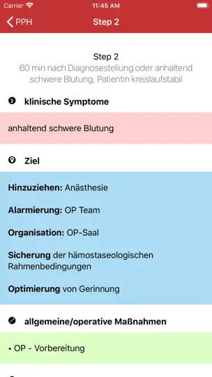 Screenshot von PPH - Peripartale Blutung auf dem iPhone 3