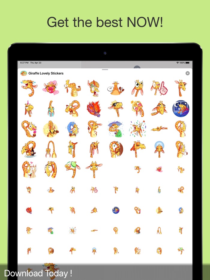 Giraffe Funny Stickers