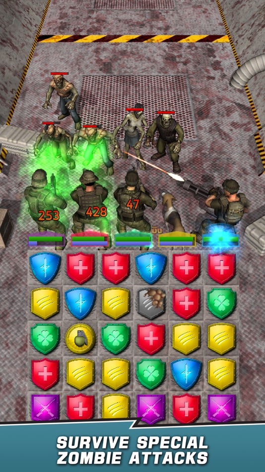 #5. VDV Match 3 RPG: Zombies! (iOS) 由: Jacques Deul