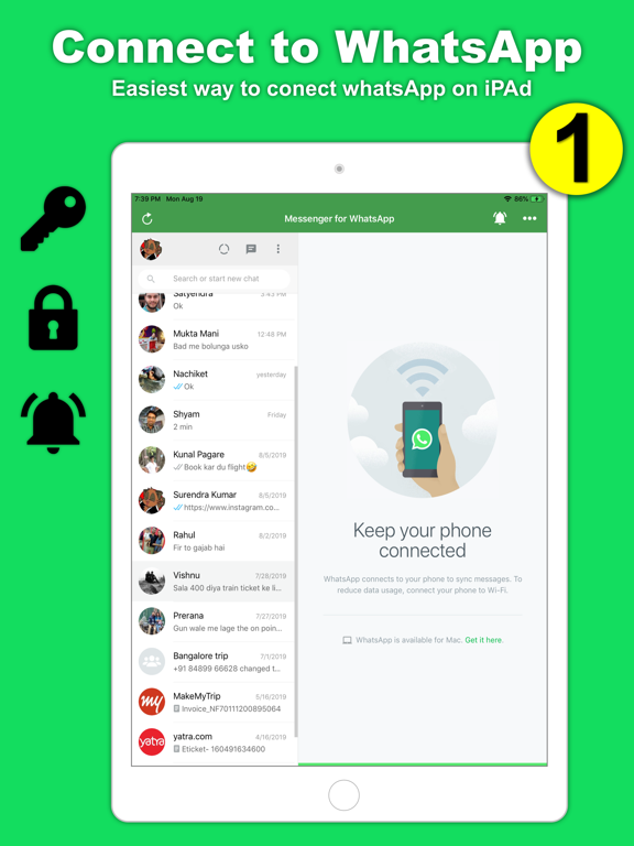 Screenshot #4 pour Messenger for WhatsApp ++