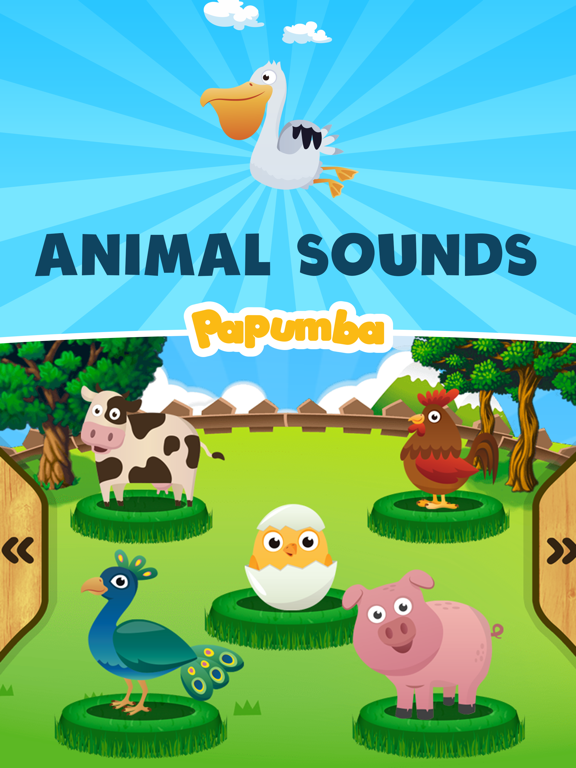 Learn The Animal Sounds iPad screenshot 1 - Education app