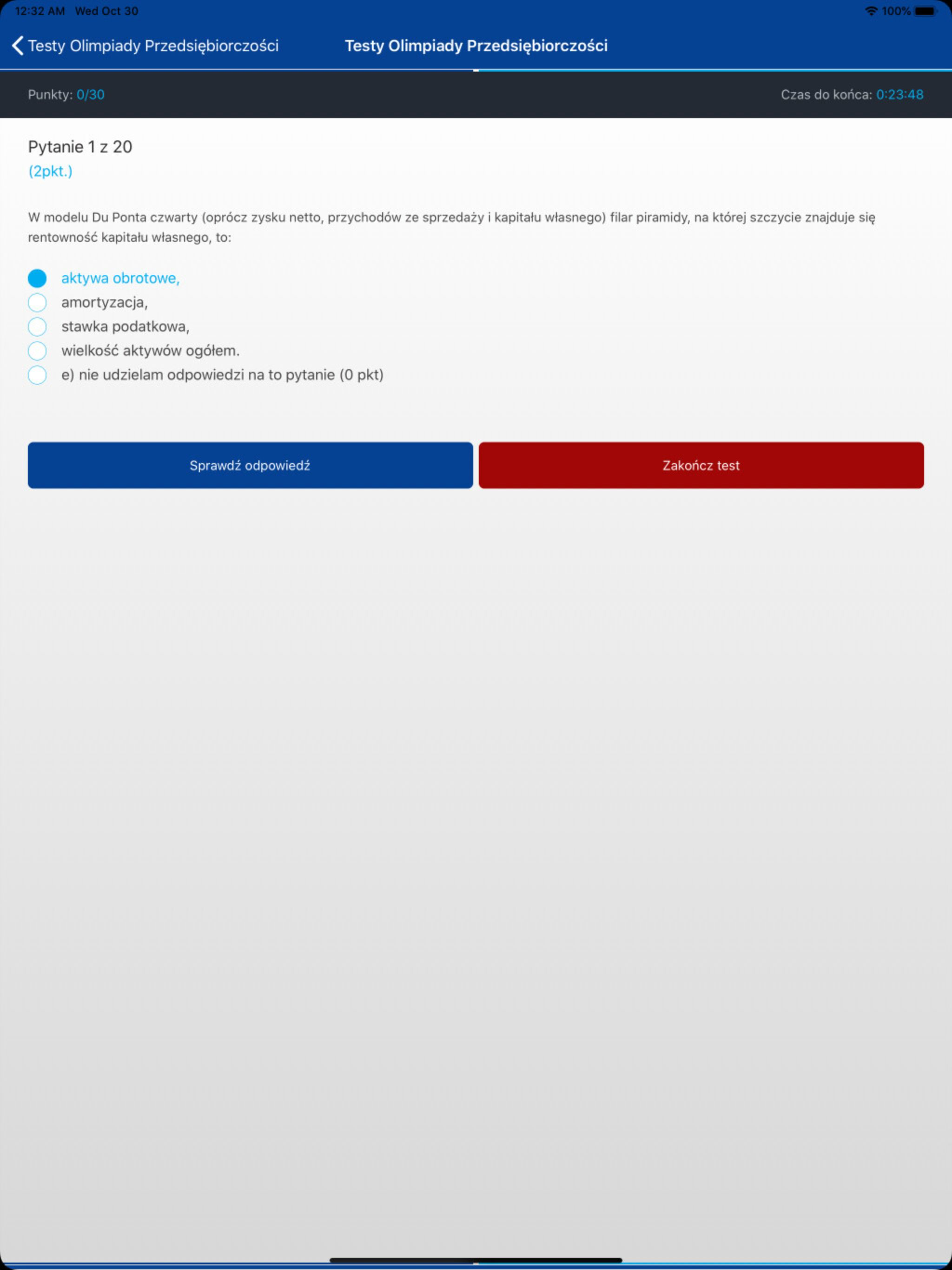 Olimpiada Przedsiębiorczości screenshot 13