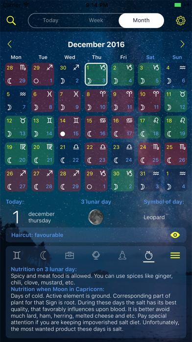 Lunar calendar Dara Screenshot