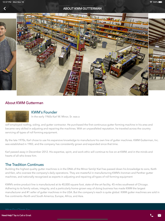KWM Gutterman iPad screenshot 4 - Reference app