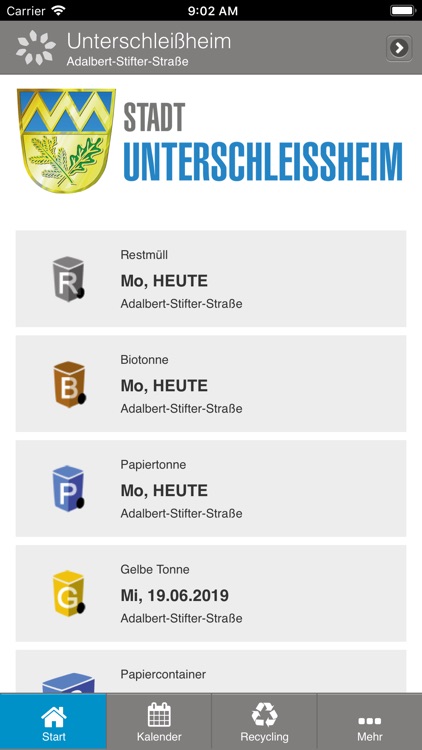 Unterschleissheim Abfall-App