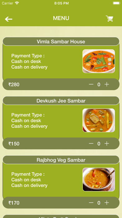 Sambar Order Center screenshot 2