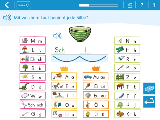 Wörter schreiben 1 mit Zebra iPad screenshot 6 - Education app