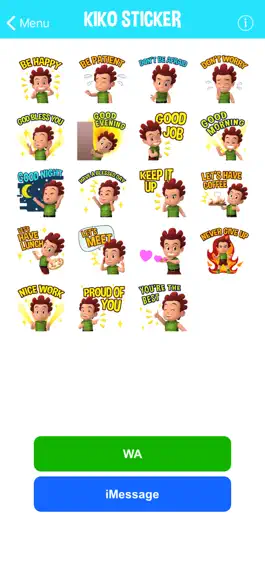 Game screenshot Kiko Sticker for Messenger apk