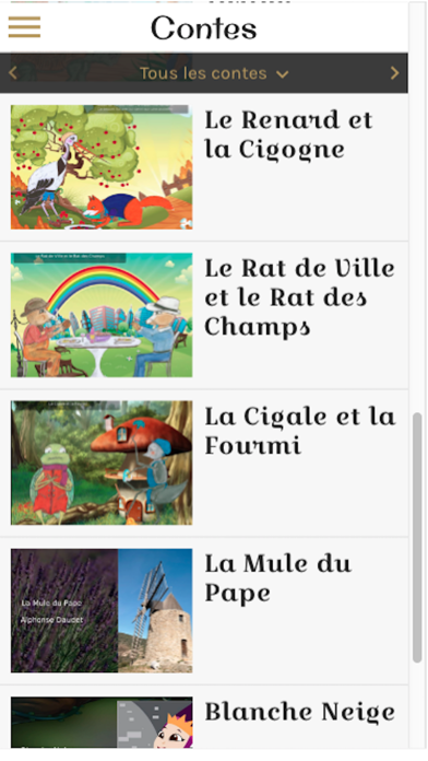 French audiobooks (with text) Screenshot