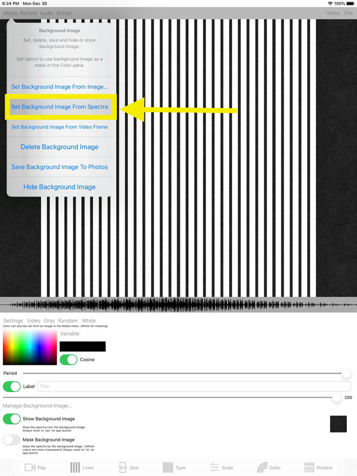 Spectra - Video and Audio to Art