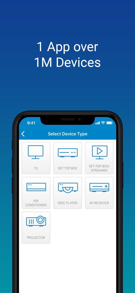 SURE Universal Smart TV Remote - Witness the app's impressive versatility as it allows control of diverse device types, from set-top boxes to air conditioners, consolidating multiple remotes into one interface.