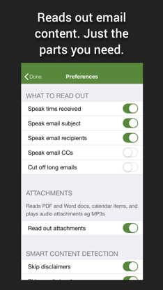 Speaking Email - voice reader screenshot 4