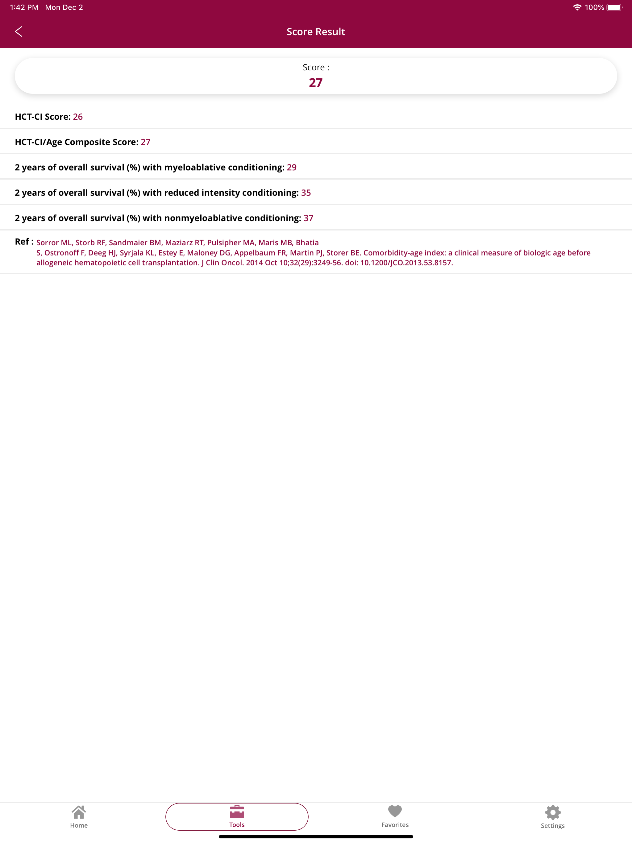 Hematology app