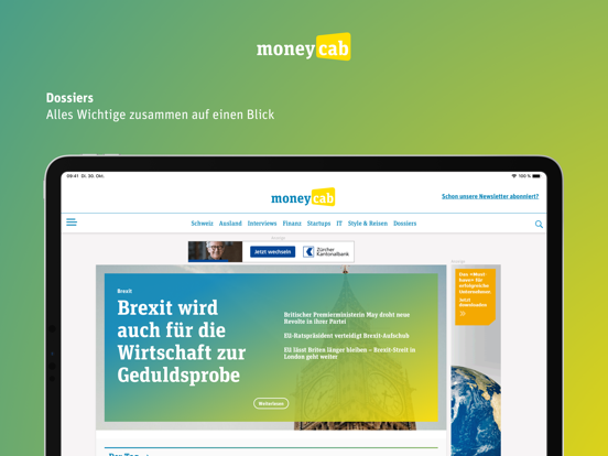 Moneycab iPad screenshot