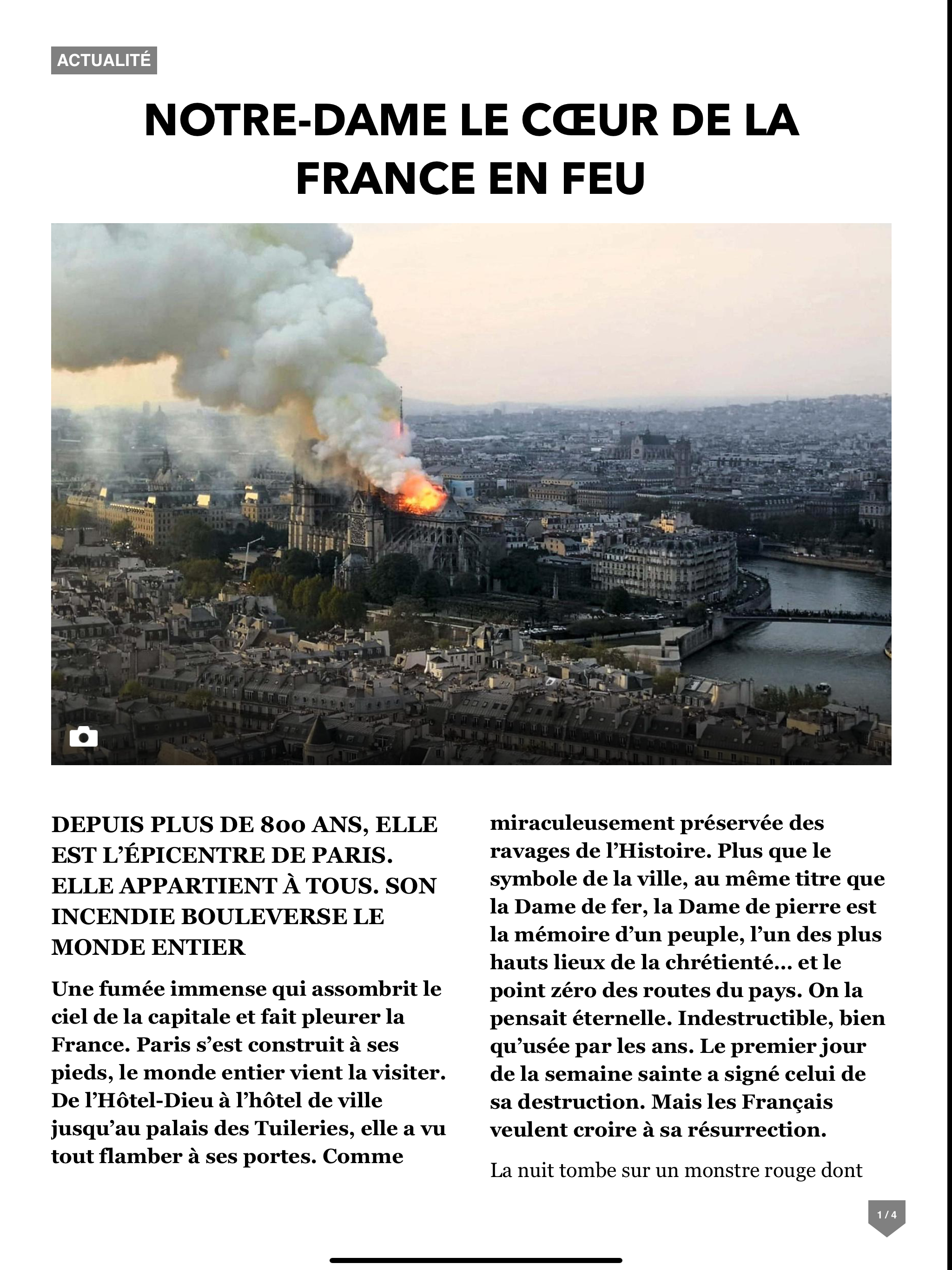 L'ancienne app Paris Match